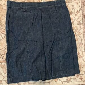 Ann Taylor Dark Blue Pencil Skirt